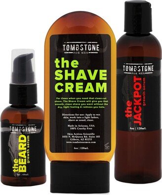 Tombstone For Men The Premium Beard Care Set - The Beard, The Jackpot, & The Shave Cream-AA