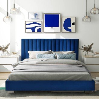 Upholstered Bed Frame Full Size Modern Platform Bed with