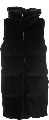 Zip-Up Hooded Gilet-AC