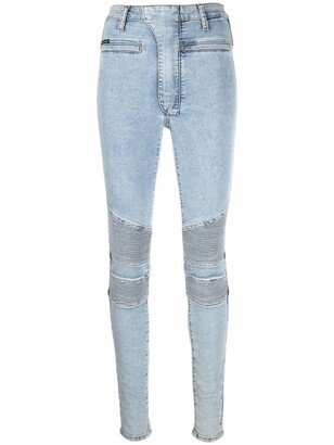 Iconic high waisted biker jeans