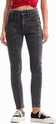 Women's Push-Up Skinny Jeans Black