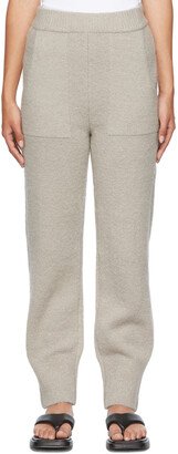 Nothing Written Beige Merino Wool Louka Lounge Pants