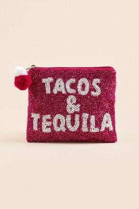 Tacos & Tequilla Beaded Pouch