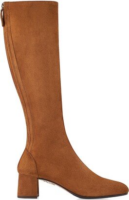 Saint Honore Suede Mid-Calf Boots