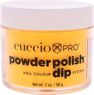 Pro Powder Polish Nail Colour Dip System - Neon Tangerine by Cuccio Colour for Women - 1.6 oz Nail Powder