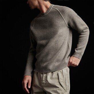 Recycled Cashmere Double Bed Raglan Crew