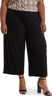 Moss Crepe Wide Leg Pull-On Pants