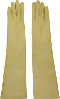 Khaki Four Stitches Gloves