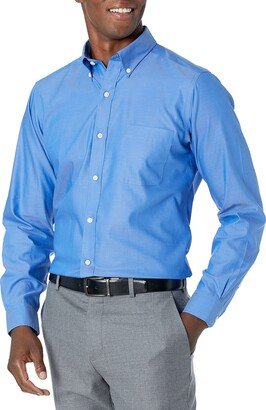 Men's Tailored-Fit Button-Collar Pinpoint Non-Iron Dress Shirt