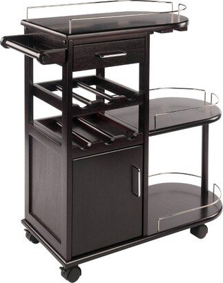 Jimmy Entertainment Cart Dark Espresso