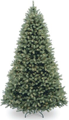 National Tree Company National Tree 6.5' Feel Real Downswept Douglas Blue Fir Hinged Tree with 650 Clear Lights