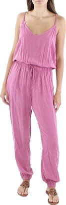 Maronie Womens Sleeveless Double-V Jumpsuit