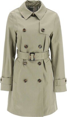 Double-Breasted Belted Trench Coat-AV