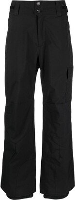 Button-Fastening Straight-Leg Trousers