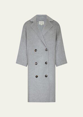 Oversized Double-Breasted Wool Coat