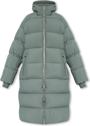 Hooded Padded Zip-Up Coat