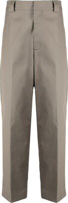 Mid-Rise Wide-Leg Trousers-AE