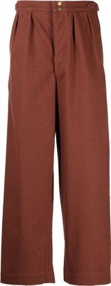 Cropped Wide-Leg Trousers-AK