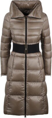 Zip-Up Puffer Coat-AA