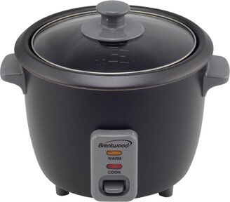 Brentwood 4 Cup One Touch Electric Rice Cooker in Black