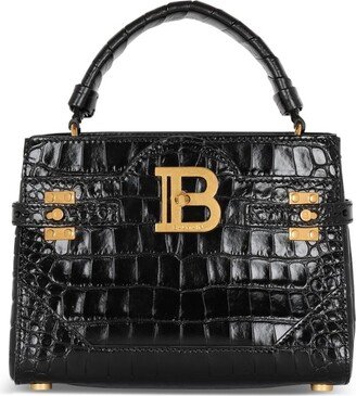 Croc-Embossed B-Buzz 22 Top-Handle Bag