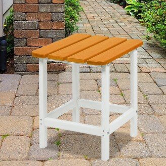 Aoodor 19-Inch Adirondack Square Outdoor Side Table - N/A