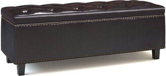 Bowes Storage Ottoman Tanners Brown - WyndenHall