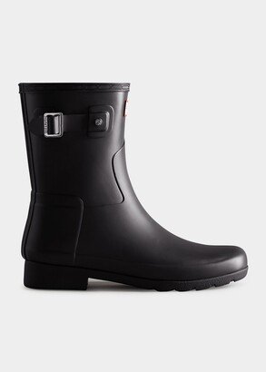 Rubber Short Buckle Rain Boots