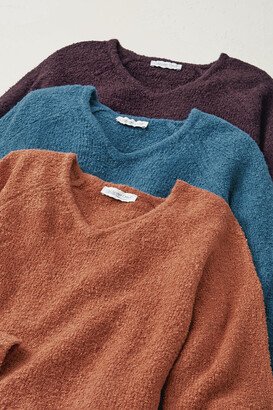 Women's Slub Knit Raglan Sweater - Copper - 3X - Plus Size