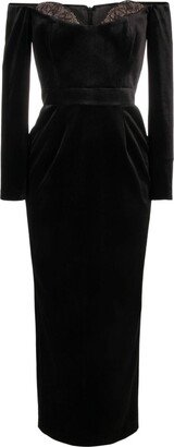 The New Arrivals Ilkyaz Ozel Farah velvet dress