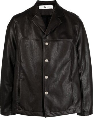 Francis faux-leather jacket