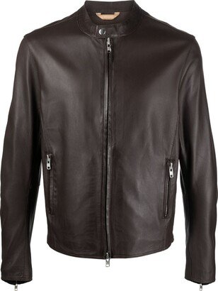 Plain Leather Jacket