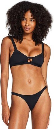 Lennon Bralette (Black EcoLux) Women's Swimwear