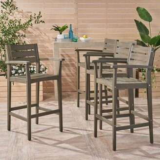 Stamford Outdoor Acacia Barstool