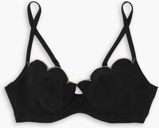 Lorna scalloped underwired bikini top