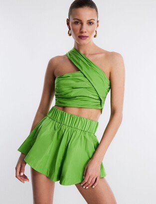 Kat One Shoulder Crop Top-AA