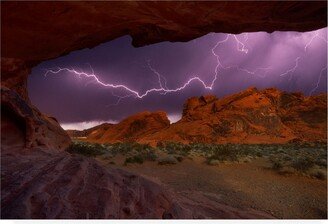 Darren White Photography Desert Storm Canvas Art - 19.5 x 26