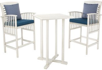 Pate Outdoor 3Pc Bar 40In H Table Bistro Set