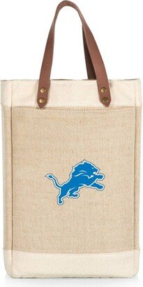 NFL Detroit Lions Pinot Jute Insulated Wine Bag - Beige