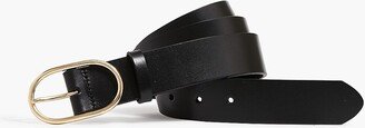 Women's Oval-Buckle Leather Belt