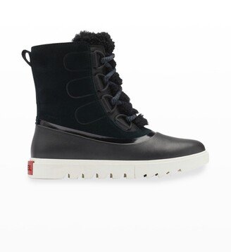 Joan Of Arctic Suede Shearling Boots