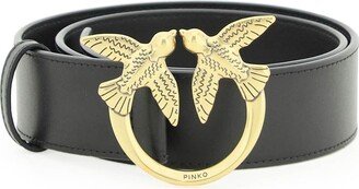 Love Birds Leather Belt