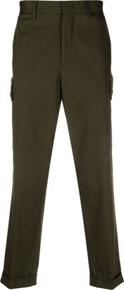 Pegaso-motif cropped cargo trousers-AB