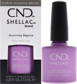 Shellac Nail Color - Beckoning Begonia by for Women - 0.25 oz Nail Polish