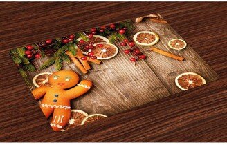 Gingerbread Man Place Mats, Set of 4