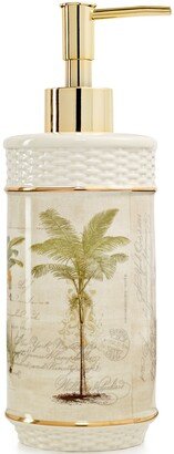 Colony Palm Tree Textured Ceramic Soap/Lotion Pump