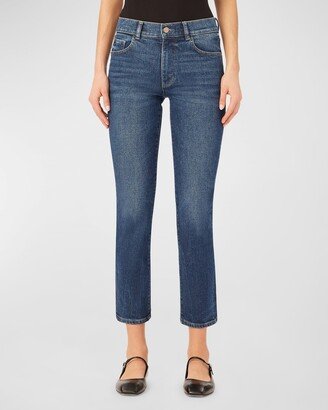 Mila Cigaerette Mid-Rise Ankle Jeans