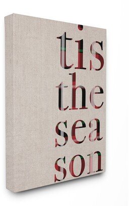 Tis The Season Typography Canvas Wall Art, 16 x 20