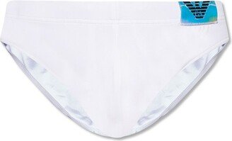 Logo-Patch Swimming Briefs