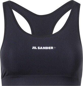 Logo Printed Sports Bra-AF